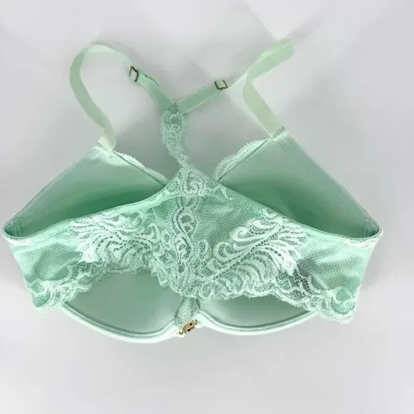 Set of 2 Racerback Bras Victoria's Secret and Natori Black and Mint Size 36D - Picture 3 of 13